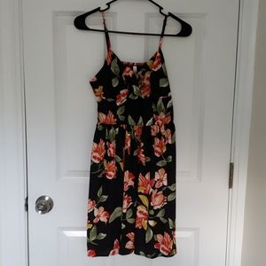 Black floral dress